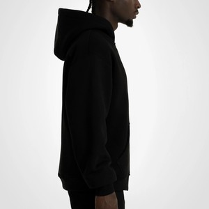 Sweat-shirts à capuche zippés pour hommes en molleton de coton épais 450 GSM, broderie personnalisée, style vintage, streetwear, fournisseur OEM en gros - Product Image 3