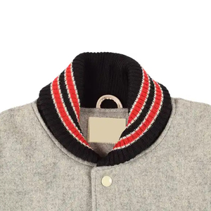Wholesale Streetwear Men Outdoor Custom Chenille Embroidery <b>Leather</b> Sleeve Baseball Letterman Varsity <b>Jacket</b> for Men - Product Image 6
