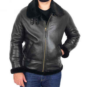Blousons en cuir pour hommes de haute qualité, dernier design, nouvelle collection, OEM ODM, blousons en cuir à fermeture éclair intégrale pour hommes, en vente, en cuir de mouton - Product Image 4