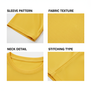 Camiseta para Hombre, Transpirable, de Secado Rápido, para Verano, de Color Sólido, con Bordado Personalizado, Estampada, Informal, de Cuello Redondo - Product Image 6