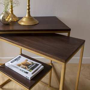 Consolas Vandana Elara Prime en madera de mango y metal, Léon - Product Image 5