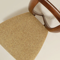 Chaise de salle à manger moderne en bois massif avec assise rembourrée en jute, design durable et écologique pour appartement, maison, bar, restaurant, hôtel