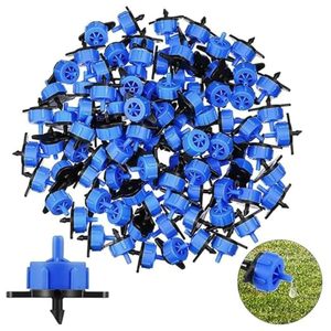 Émetteur d'irrigation goutte à goutte 8 LPH en polypropylène, goutteur en ligne noir et bleu pour jardin, agriculture, économie d'eau, micro-irrigation - Product Image 1