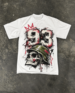Maßgefertigtes Großhandels-Weißes Übergroßes T-Shirt Unisex Schwergewichtiges Baumwoll-Tee 92 Grafik Drop-Shoulder Streetwear Private Label Bekleidung - Product Image 5