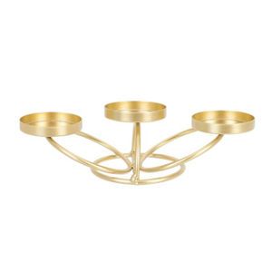 Candelabro moderno de metal negro de 3 brazos, elegante soporte de hierro para velas, candelabro votivo para decoración del hogar, centro de mesa para bodas, adorno. - Product Image 4