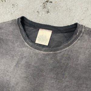 T-shirt délavé au soleil à col rond de haute qualité, design personnalisé, pour usage décontracté, grandes tailles, en vente en ligne - Product Image 5