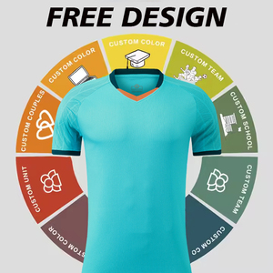 Factory Custom Retro Soccer Jersey Football Uniform Breathable Quick Dry Short Sleeve Custom Logo OEM Team Training - Product Image 3