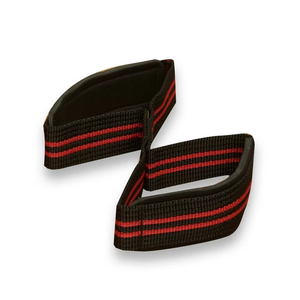 Nouvelles sangles de musculation en nylon personnalisées en forme de 8, antidérapantes, réglables, légères, de haute qualité, très extensibles, avec fermeture rapide - Product Image 4