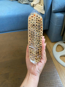 Tubos de Bambú Anidables de 10-15cm de Largo, Hábitat para Abejas, Hechos a Mano, con Diámetro Interior de 4-9mm, Estacas de Bambú para Nidos de Insectos - Product Image 6