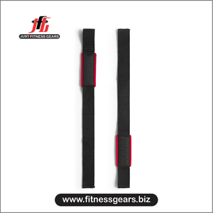 อุปกรณ์ฟิตเนส JUST FITNESS สายรัดข้อมือแบบปรับได้ ระบายอากาศได้ดี ผลิตจากนีโอพรีน ป้องกันการลื่น สำหรับยกน้ำหนัก ใช้ได้ทั้งชายและหญิง สีแดง เหมาะสำหรับการฝึกความแข็งแรง - Product Image 3