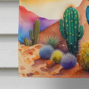 Bandera de porche grande de Color de Cactus, pancarta de patio Multicolor, ilustraciones para colgar en la pared, poste de manga, bandera decorativa de Casa de poliéster - Product Image 4