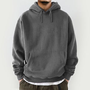 Sudaderas con capucha de felpa francesa personalizadas, de algodón, de corte holgado y extragrande, de alto gramaje (400-500 g/m²), fabricante de sudaderas con capucha holgadas y cortas - Product Image 2