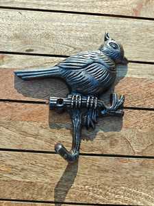 Heavy Duty Wall Mounted Bird on Branch <b>Hook</b> Rustic Metal Animal Decorative Hanger for Entryway Mudroom Outdoor Garden - Product Image 6