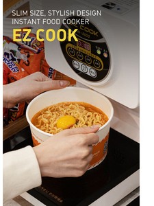 Contenedor de aluminio para olla de ramen (600 piezas) estilo restaurante, vajilla profesional asiática, bandejas de cocina innovadoras apilables - Product Image 5