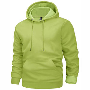 Winter Wear Men's Plain Hoodie Dark Blue Custom Logo Hooded Sweatshirt Premium Quality Casual Pullover - Product Image 3