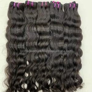 Extensions de cheveux indiens Remy alignés avec cuticules vierges brutes non transformées 100% par HairX - Product Image 5