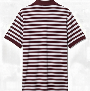 เสื้อเชิ้ตผู้ชายสีเขียวอ่อนสไตล์วินเทจ ติดกระดุม ปักโลโก้ด้านหน้า แขนสั้น ผ้าถักเนื้อนุ่ม ระบายอากาศได้ดี น้ำหนัก 220 กรัม ย้อมสีพื้น - Product Image 2