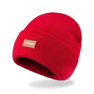 Customized New Design High Quality Breathable Waterproof Unisex Cotton/<b>Wool</b> Jacquard <b>Beanie</b> <b>Hats</b> - Product Image 1