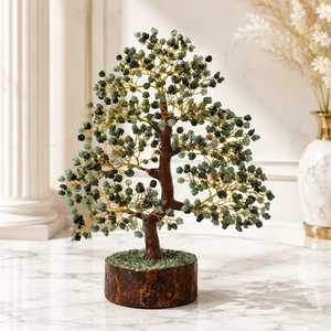 Natural Stone Emerald Tree 500 <b>Chips</b> Handmade Eco-Friendly Reiki <b>Crystal</b> Gemstone Figurine for Valentine's Day Thanksgiving - Product Image 3