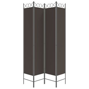 ฉากกั้นห้องผ้าสีน้ำตาล 4 แผง ขนาด 63"x86.6" พร้อมฉากกั้น - Product Image 4