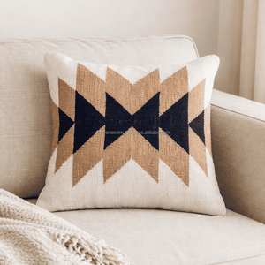 Hotel Grade Kilim Cushion <b>Cover</b> Turkish Handwoven Pillow Modern Look 18x18 Kilim Cotton Pillow <b>Cover</b> <b>for</b> Couch or Bed - Product Image 1
