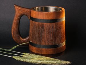 Jarra de cerveza artesanal de madera - Product Image 3