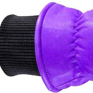 New Custom Design Non Slip Adjustable Wrist Strap Full Finger Unisex <b>Ski</b> Gloves Mitten High Quality Leather for Snowboarding - Product Image 4