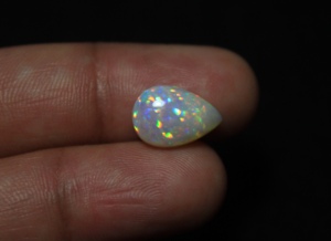 Ópalo Welo Etíope Genuino 13.5*9*5mm, Ópalo de Fuego con Corte de Pera, Cabujón Multicolor con Destellos, Gema de Piedra de Nacimiento de Octubre para Joyería - Product Image 4