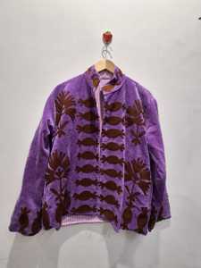 เสื้อแจ็คเก็ตปักลายซูซานีกำมะหยี่คุณภาพสูง ดีไซน์ใหม่ สไตล์โบฮีเมียน ฮิปปี้ อินเดีย เสื้อแจ็คเก็ตยูนิเซ็กซ์ เสื้อโค้ทซูซานีสำหรับผู้หญิง - Product Image 1