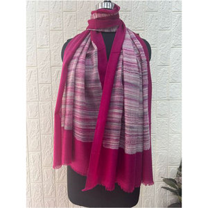 Luxury Fine Wool Brush Print Stole Women Soft Elegant Winter <b>Wrap</b> <b>Shawl</b> 80% Fine Wool 20% Silk Fashion Scarf 70x200 cm Versatile - Product Image 5