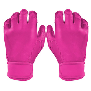 Gants de frappeur de baseball et de softball pour hommes de haute qualité à manchette courte, en cuir respirant, équipement d'entraînement, vente en gros OEM, logo personnalisé - Product Image 1