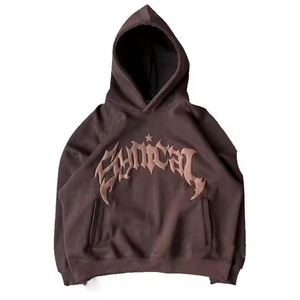 เสื้อฮู้ดดี้แฟชั่นใหม่ ผ้าฝ้าย 100% สำหรับฤดูหนาว  แบบพื้นฐานสำหรับผู้ชาย  โลโก้พิมพ์นูน 3 มิติ  สีพื้น  สไตล์สตรีท  ทรงโอเวอร์ไซส์ - Product Image 5