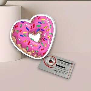 Placas Acrílicas Magnéticas Personalizadas para Extensión de Pestañas con Diseños de Donut, San Valentín, Mariposa, Corazón, Cuadrado y Flor, Ecológicas y de Belleza - Product Image 1