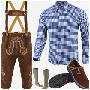 Traje Tradicional Alemán de Lederhosen – Disfraz Masculino para Festival Alpino - Product Image 1