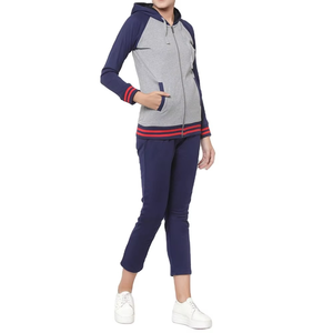 ชุดวอร์ม HAMIO SPORTS แบบ unisex ทรงปกติ 2 ชิ้น เสื้อฮู้ดและกางเกงขาสั้น ผลิตจากโพลีเอสเตอร์/คอตตอน ยืดได้ 4 ทิศทาง แห้งเร็ว - Product Image 4