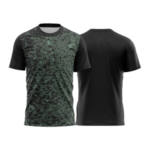 Maillot de football léger à manches courtes de qualité supérieure, logo personnalisé sur le devant, nom d'équipe personnalisé, 100 % polyester, séchage rapide, respirant, OEM - Product Image 4