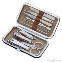 Kit de manucure professionnel portable multifonctionnel en acier inoxydable personnalisé, durable, avec ressort unique (3-en-1, 10-en-1) pour voyage