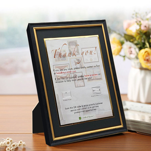Wholesale Modern <b>Black</b> Wood Picture <b>Frame</b> With Gold Trim 8x10 5x7 <b>Photo</b> <b>Frames</b> Wall Tabletop Decor Certificate Poster <b>Frame</b> - Product Image 2
