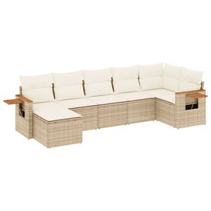 Conjunto de Sofás de Jardín Color Crema Beige - Product Image 2