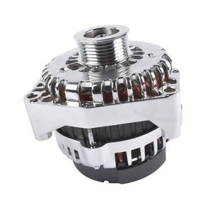Alternateur chromé LS Truck 220A AD244 avec connecteur 4 broches compatible avec Chevrolet Silverado et GMC Sierra 4.8 5.3 6.0 (1999-2006) - Product Image 6