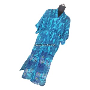 KL007 Collection Été 2026 Kimono Sari Vintage en Soie à Manches Longues, Tenue Décontractée Longue Style Bohème, Séchage Rapide Hiver Automne - Product Image 6