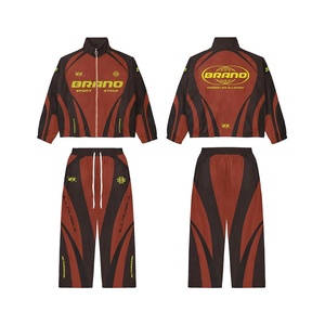 Survêtement sportif BRANO pour homme, manches longues, blocs de couleur, fermeture éclair sur le devant, séchage rapide, polyester, coupe classique, style printemps, style USA - Product Image 4