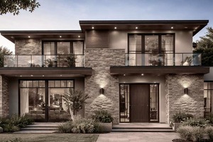 Revêtements muraux en pierre naturelle Desert Strata, finition naturelle, pour l'intérieur et l'extérieur, panneaux décoratifs en pierre naturelle - Product Image 3