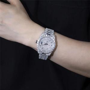 Montre Moissanite de Qualité Export, Style Hip Hop, Luxe Bling Bling, Fournisseur en Gros - Product Image 3
