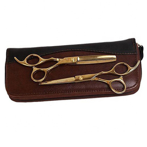Kit de ciseaux de coiffure professionnels pour barbier, lames aiguisées, pour droitiers, manche moyen, usage en salon - Product Image 2