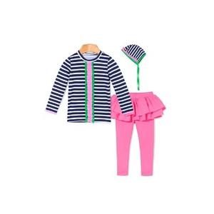 Maillot de bain rayé coréen OZKIZ pour filles, mode enfant été 2-6 ans, design à volants, vente en gros - Product Image 1