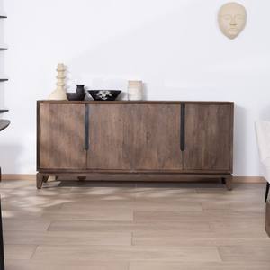 Vandana Crystal Haven-style 4-door <b>sideboard</b> in solid mango wood - Product Image 1