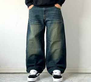 Pantalon en toile de coton à jambes larges pour homme, taille élastique, décontracté, respirant, style streetwear, blanc - Product Image 3