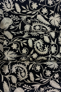 Chain <b>Stitch</b> Embroidery Georgette Mesh Fabric Breathable Eco-Friendly 100% Polyester for Wedding & Home Textile Garments - Product Image 5