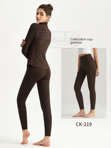 Ensemble 2 pièces de vêtements de sport pour femme grande taille, style Lulu, en nylon/spandex, col rond, sans manches, respirant, avec logo animalier imprimé sur le devant - Product Image 3
